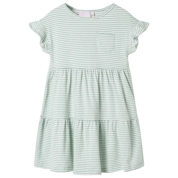 vidaXL Lasten mekko röyhelöillä minttu 104