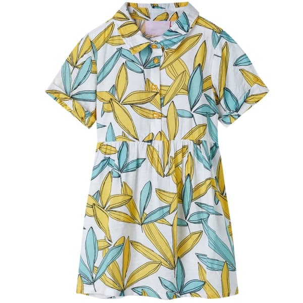 vidaXL Lasten mekko ecru 116