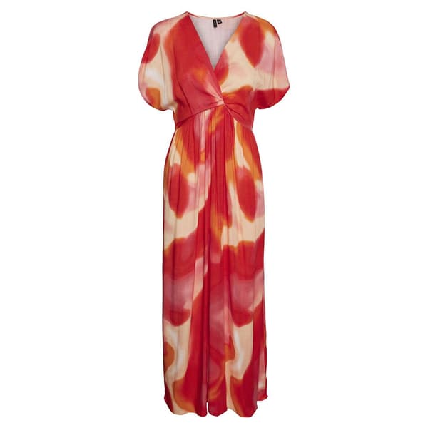 Vero Moda Lyhythihainen Pitkä Mekko Jade Oranssi XS Nainen