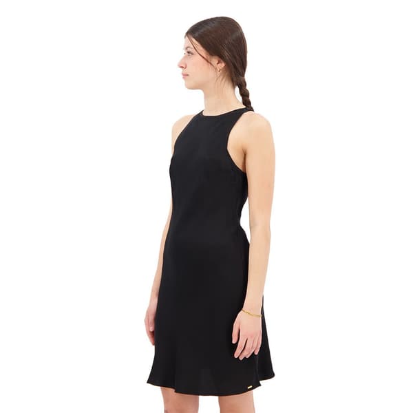 Superdry Ärmlös Kort Klänning Satin Racer Svart XS Kvinna