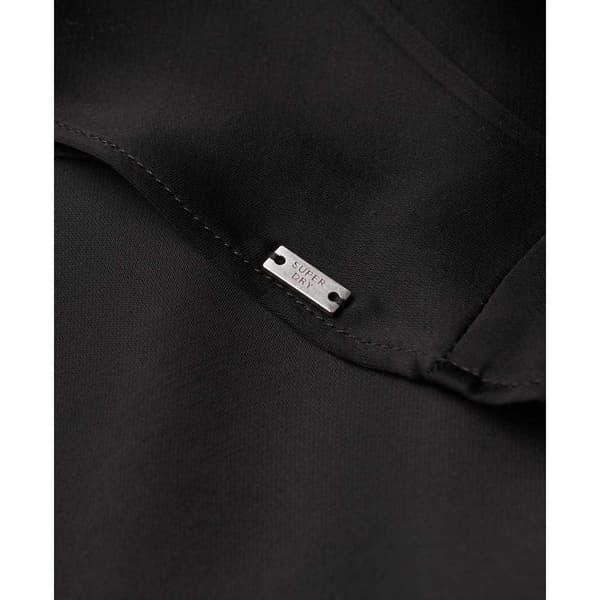 Superdry Ärmlös Kort Klänning Satin Racer Svart XS Kvinna