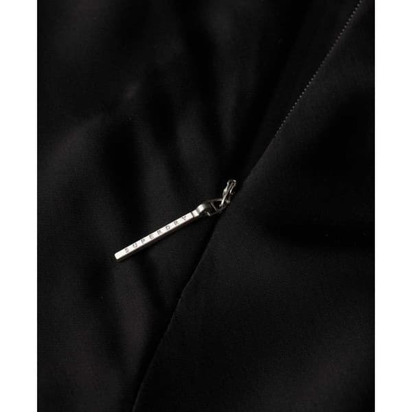 Superdry Ärmlös Kort Klänning Satin Racer Svart XS Kvinna