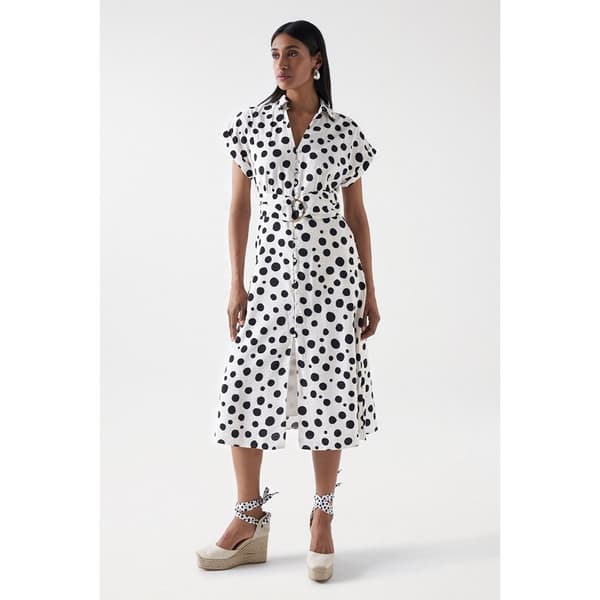 Salsa Jeans Polka Dot Midi Mekko Monivärinen XS Nainen