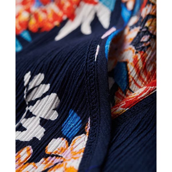 Superdry Printed Wrap Kortärmad Kort Klänning Flerfärgad M Kvinna
