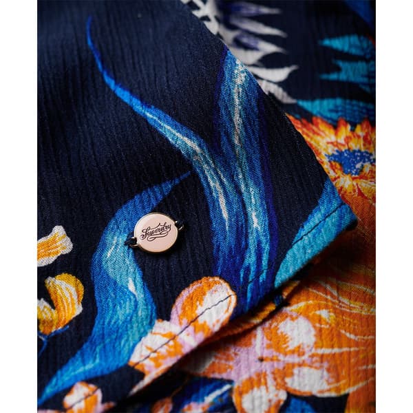 Superdry Printed Wrap Kortärmad Kort Klänning Flerfärgad M Kvinna