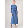 Miniatyrbild 3 av 4: Hijabklänning - Indigo Blå - Storlek 38 - Bälte - 97% Polyester - 3% Lycra