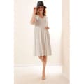 Miniatyrbild 3 av 4: Polka Dot Dress - Vit - Dam - V-ringad - 100% Viskos