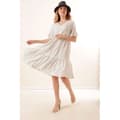 Miniatyrbild 4 av 4: Polka Dot Dress - Vit - Dam - V-ringad - 100% Viskos
