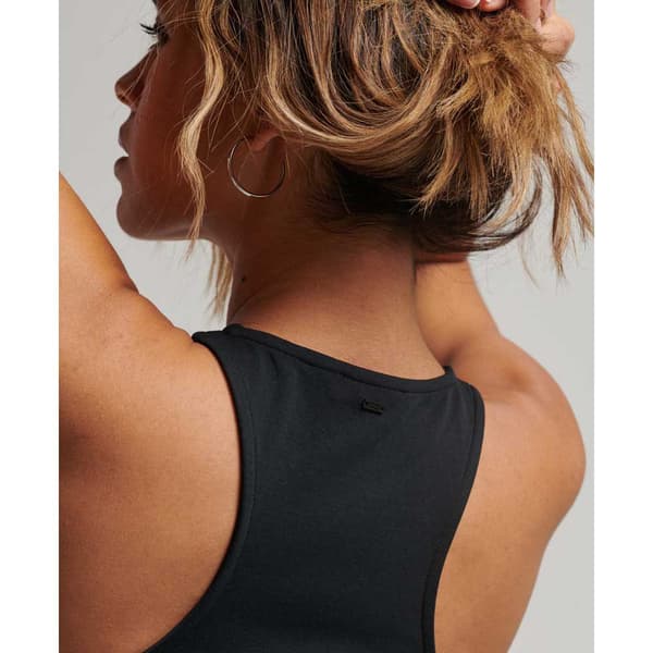 Superdry Studios Jersey Racer ärmlös Kort Klänning Svart XL Kvinna