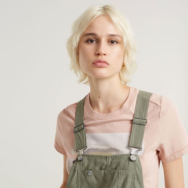 G-star Dungaree ærmeløs Kjole Grøn S Kvinde