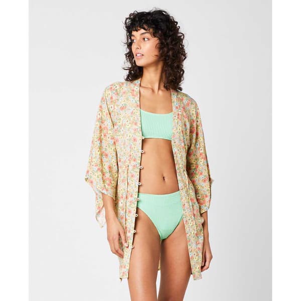 Rip Curl Sea Of Dreams Langærmet Kort Kjole Gul XS Kvinde