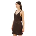 Miniatyrbild 4 av 6: Superdry Crochet Cami ärmlös Kort Klänning Brun XS Kvinna