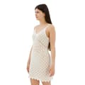 Miniatyrbild 4 av 5: Superdry Crochet Cami ärmlös Kort Klänning Beige M Kvinna