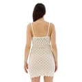 Miniatyrbild 2 av 5: Superdry Crochet Cami ärmlös Kort Klänning Beige M Kvinna
