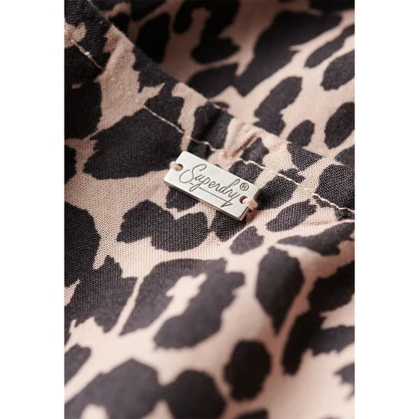 Superdry Print Button Cami ärmlös Midiklänning Rosa L Kvinna