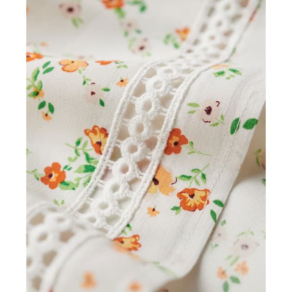 Superdry Lace Trim ärmlös Kort Klänning Gul M Kvinna