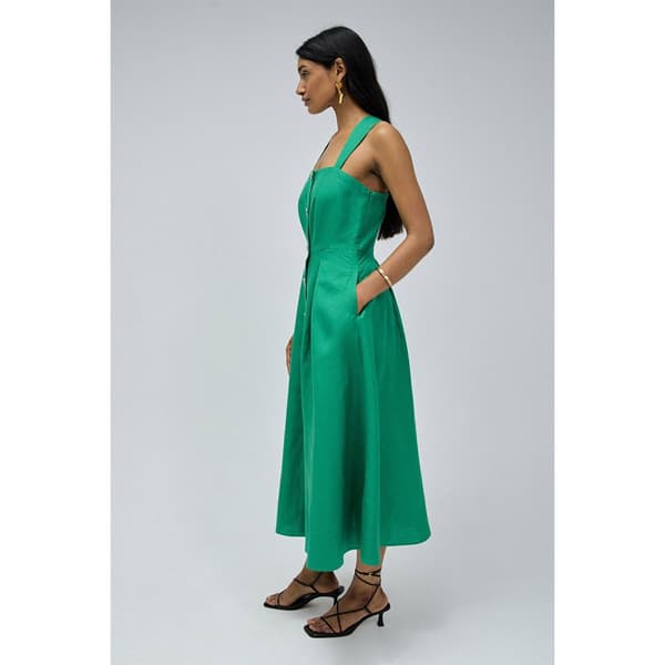 Salsa Jeans 21008783 Hihaton Pitkä Mekko Vihreä S Nainen