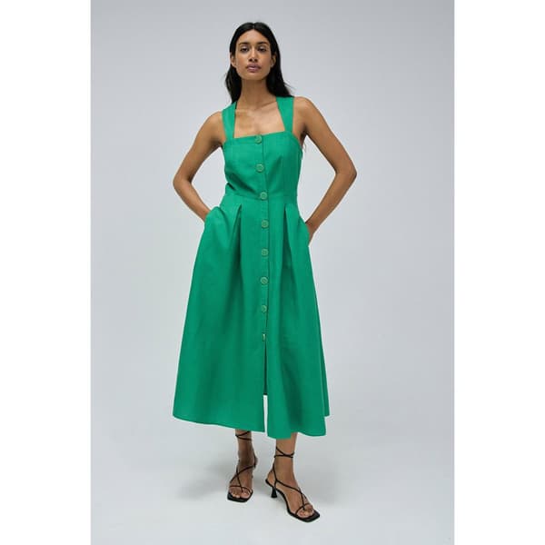 Salsa Jeans 21008783 Hihaton Pitkä Mekko Vihreä S Nainen