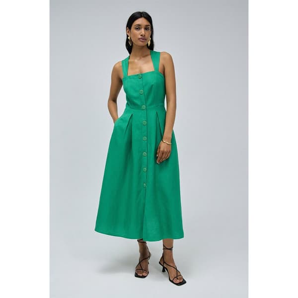 Salsa Jeans 21008783 Hihaton Pitkä Mekko Vihreä S Nainen