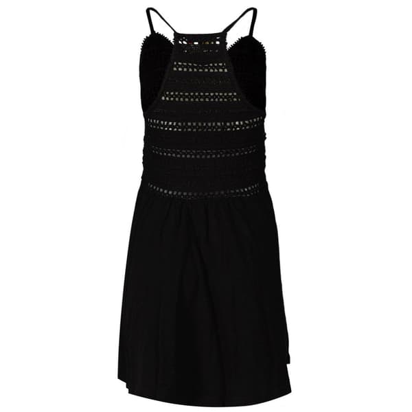 Superdry Lace Långärmad Kort Klänning Svart L Kvinna
