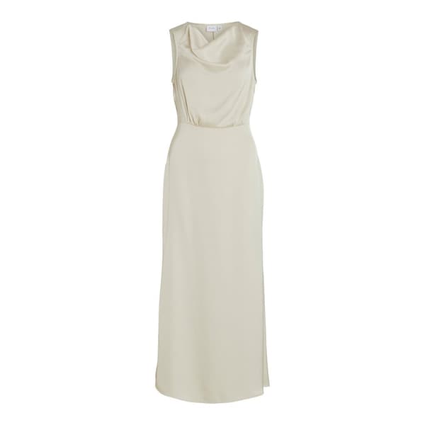 Vila Ravenna Waterfall ärmlös Lång Klänning Beige 44 Kvinna