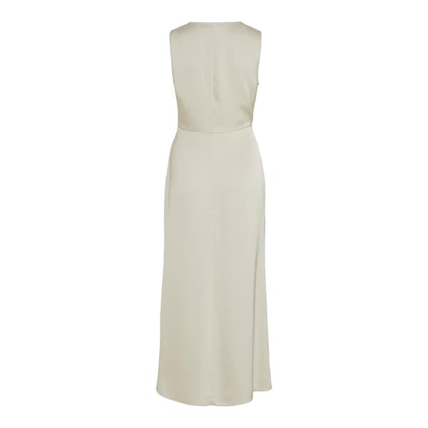 Vila Ravenna Waterfall ärmlös Lång Klänning Beige 44 Kvinna
