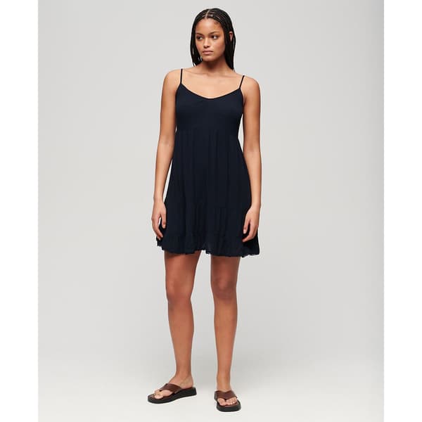 Superdry Beach Hihaton Lyhyt Mekko Musta S Nainen