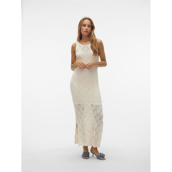 Vero Moda Riviera ärmlös Lång Klänning Beige M Kvinna