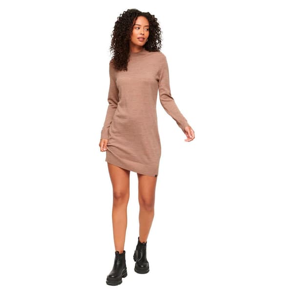 Superdry Studios Merino Mini Klänning Brun XL Kvinna
