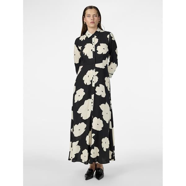 Yas Savanna Kjole Med Lange ærmer Sort 2XL Kvinde