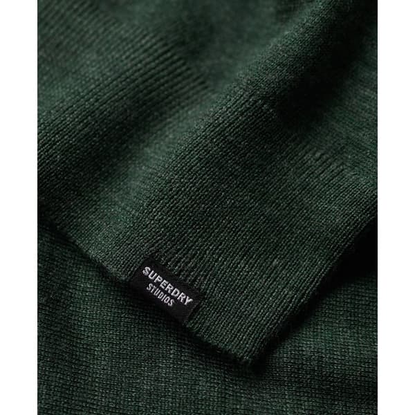 Superdry Studios Merino Mini Klänning Grönt S Kvinna