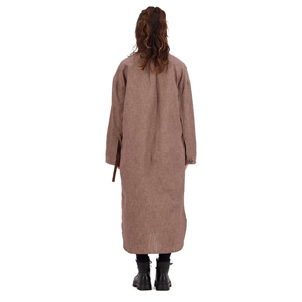 G-star D22160 Langærmet Midi-kjole Brun XS Kvinde