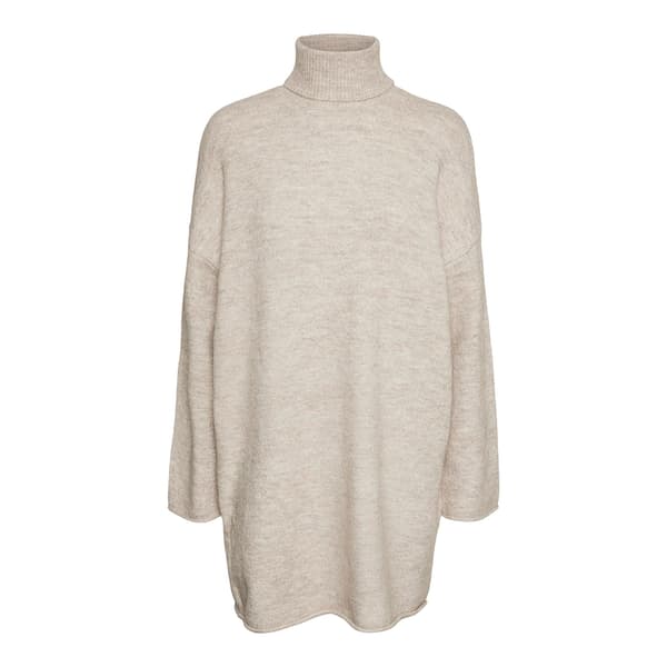 Vero Moda Gemma Klänning Med Långa ärmar Beige S Kvinna
