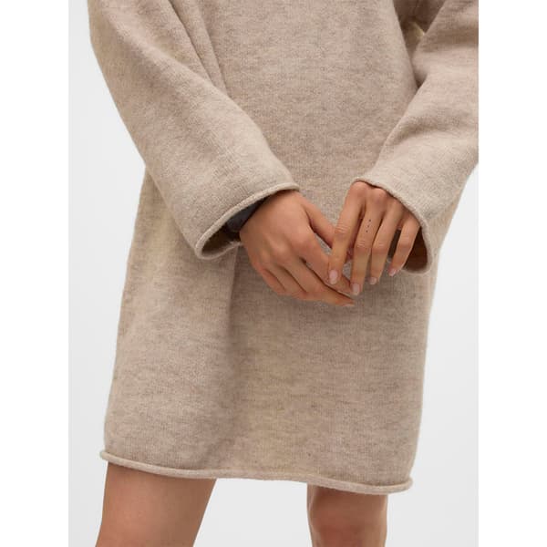Vero Moda Gemma Klänning Med Långa ärmar Beige S Kvinna