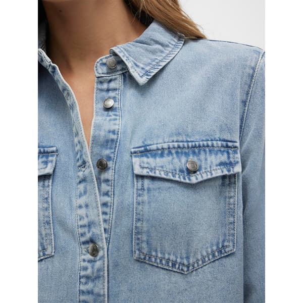 Vero Moda Jennie Langærmet Kort Kjole Blå XS Kvinde