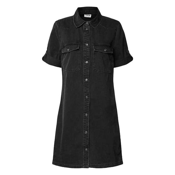 Noisy May New Signe Wg001bl Kortærmet Kjole Sort XL Kvinde