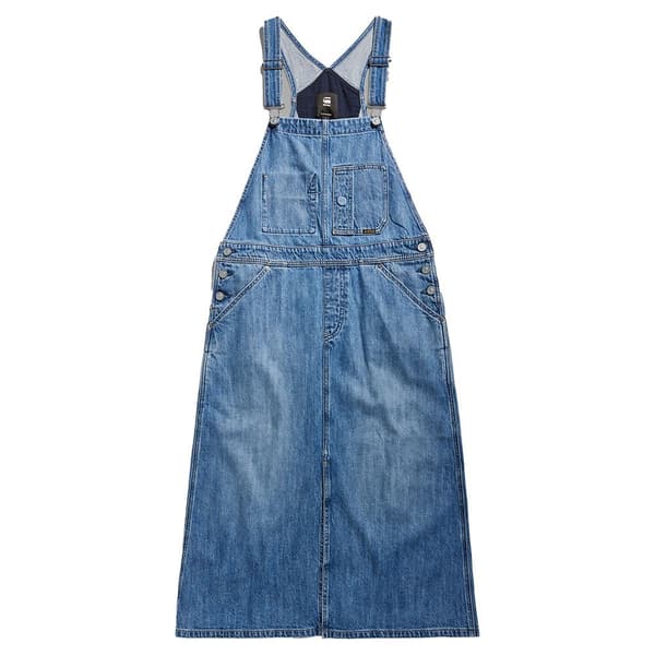 G-star Dungaree ärmlös Klänning Blå S Kvinna