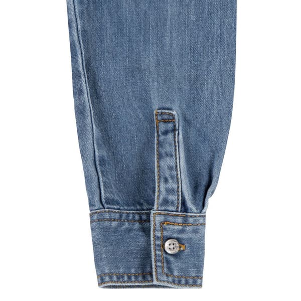 Levi´s ® Kids Western Shirt Långärmad Kort Klänning Blå 10 Years Flicka