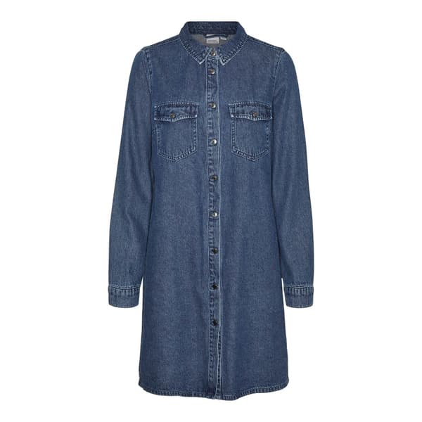 Vero Moda Jennie Langærmet Kort Kjole Blå XL Kvinde