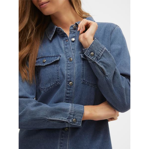 Vero Moda Jennie Langærmet Kort Kjole Blå XL Kvinde