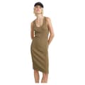 Miniatyrbillede 1 af 7: G-star Bodycon Ribbed ærmeløs Kjole Brun M Kvinde