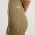Miniatyrbillede 6 af 7: G-star Bodycon Ribbed ærmeløs Kjole Brun S Kvinde
