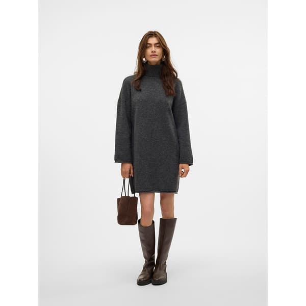 Vero Moda Gemma Klänning Med Långa ärmar Grå S Kvinna