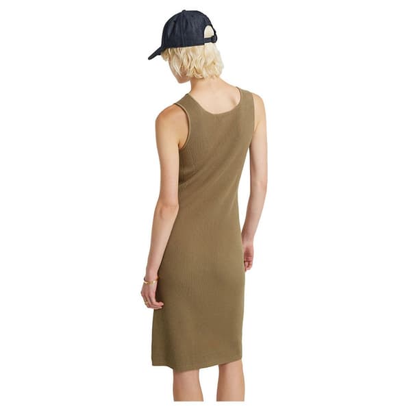 G-star Bodycon Ribbed ärmlös Klänning Brun L Kvinna