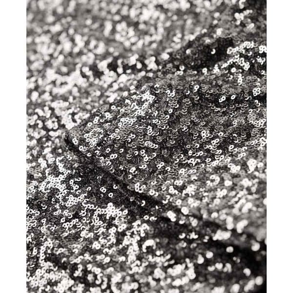 Superdry Sequin Mock Kort Klänning Grå S Kvinna