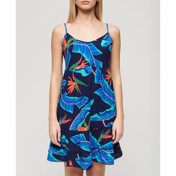 Superdry Beach Hihaton Lyhyt Mekko Monivärinen S Nainen