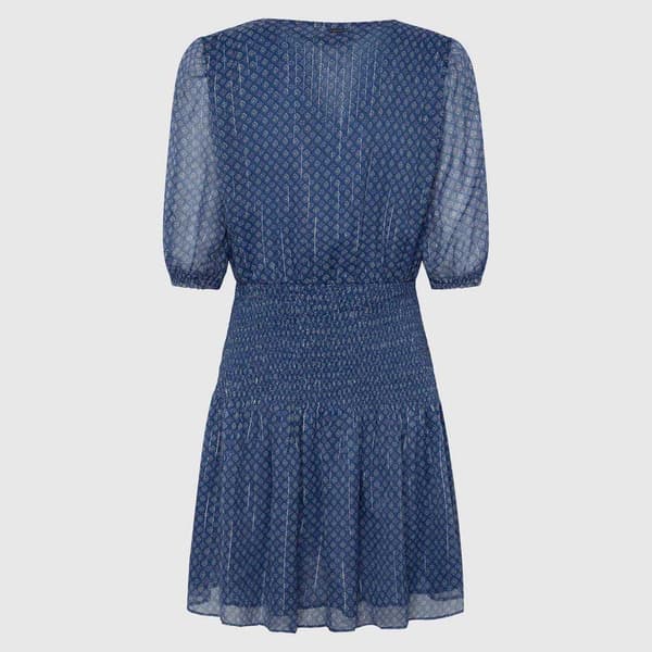 Pepe Jeans Pl953564 Kortärmad Kort Klänning Blå XS Kvinna