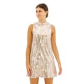 Miniatyrbild 1 av 5: Superdry Sequin A Line ärmlös Kort Klänning Silver S Kvinna