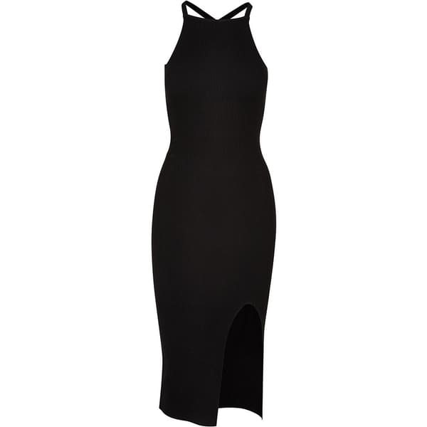 Urban Classics Crossed Back ærmeløs Midikjole Sort 4XL Kvinde