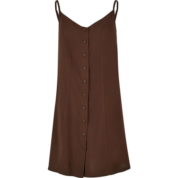Urban Classics Vicose ærmeløs Kort Kjole Brun 4XL Kvinde